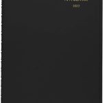 AT-A-GLANCE 2023 Weekly Planner, Quarter-Hourly Appointment Book, 7" x 8-3/4", Medium, Telephone/Address Pages, Black (7095105)